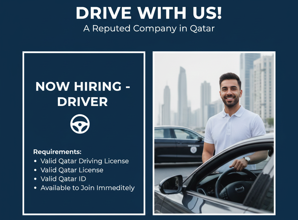 Urgent Hiring for Company Driver in Qatar