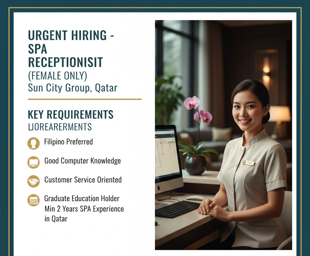 Female SPA Receptionist
